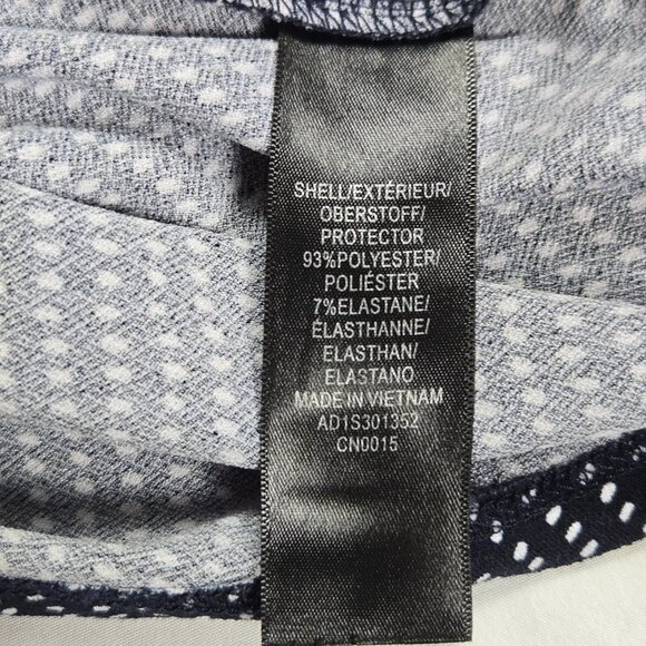 Adrianna Papell Polka Dot V‑Neck Top Women’s S Romantic Feminine Preppy Office - Picture 9 of 10